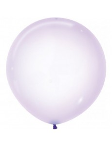 Balão Grande Lilás Transparente